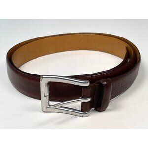 POLO Ralph Lauren Mens SIZE 42 Brown Italian LEATHER 1" Classic BELT 2110558-210